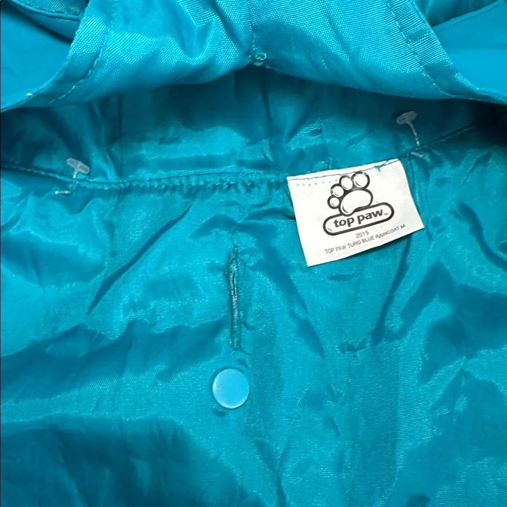 Top Paw - Teal Dog Hooded Rain Jacket - NWOT - Picture 5 of 5